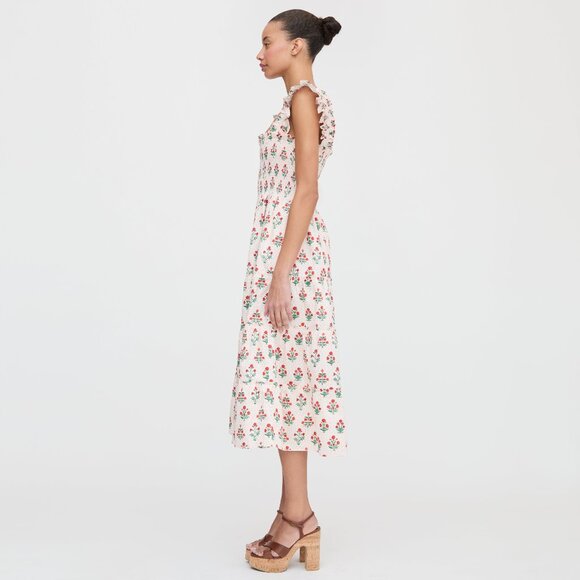 Hill House Home The Ellie Nap Dress - Poppy Block Print Size SPoppy Block Print - Picture 3 of 3